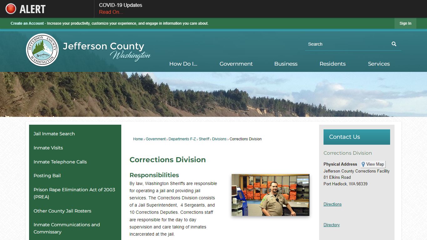 Corrections Division | Jefferson County, WA